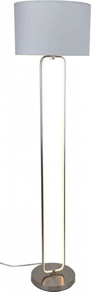 Торшер Sensio Houston 40 Вт E27 никель/белый ALB-F00851-SN-E