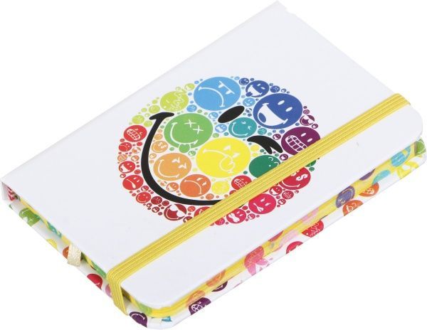 Книга для записей 80 страниц белая Smiley