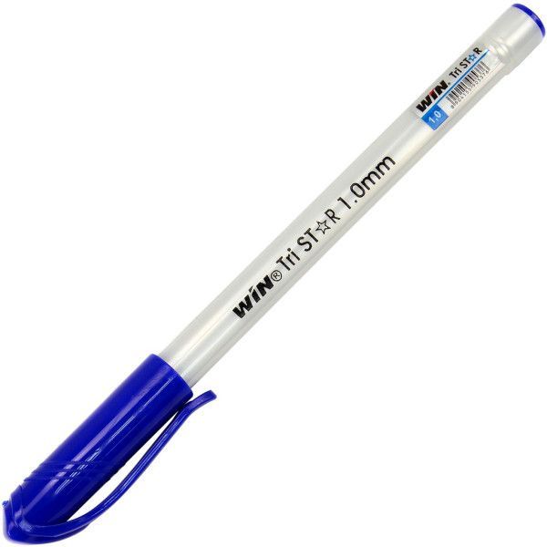 Ручка масляная WIN Tristar синяя 01010336 