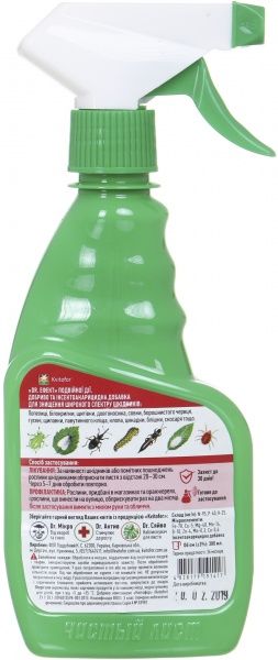 Добриво мінеральне Чистый лист спрей від шкідників Dr.Ефект 300 мл