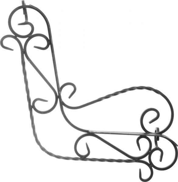 Декоративний виріб боковина лавки, 800х250, антична бронза