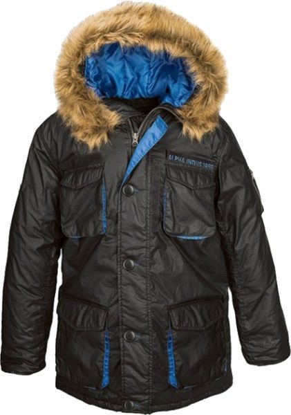Куртка Alpha Industries Glacied Parka Black/Pacific Blue M 