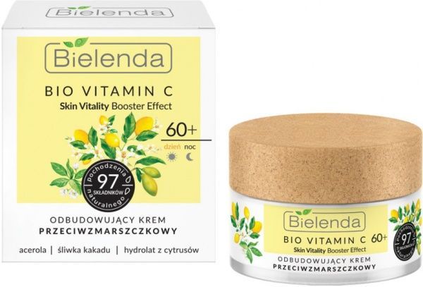 Крем для обличчя день-ніч Bielenda Bio Vit C Відновлюючий 60+ 50 мл