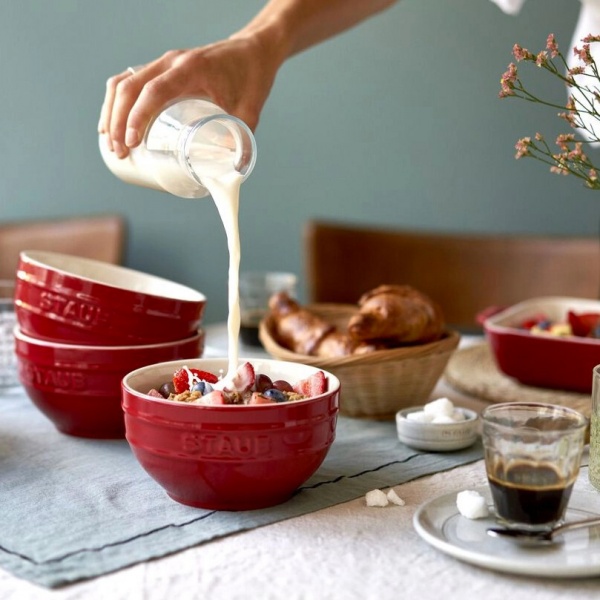 Набір мисок керамічних Collection Ceramique 4 предмети вишневий 40508-146-0 Staub