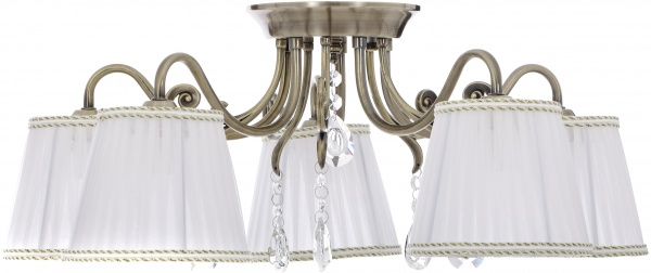 Люстра стельова Accento lighting Rialto 5xE14 антична латунь ALHu-HKC31605/5 