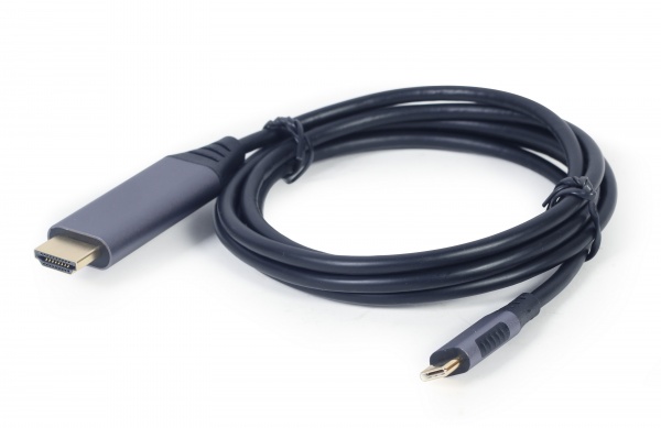 Кабель Cablexpert USB-C на HDMI, 4K 1,8 м серый (CC-USB3C-HDMI-01-6) 