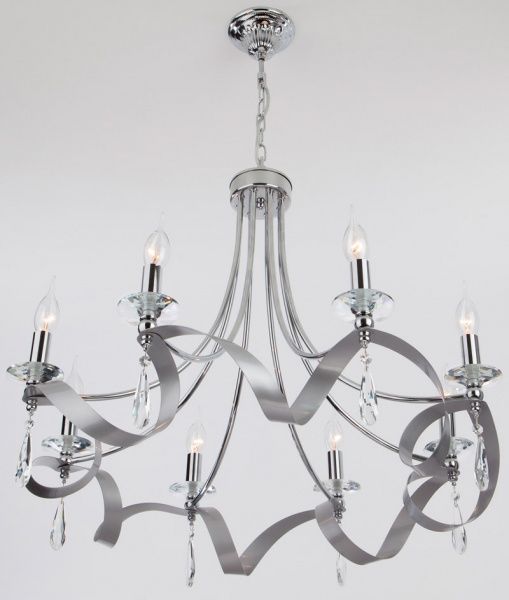 Люстра підвісна Strotskis Adelia 8x60 Вт E14 хром 60064/8 