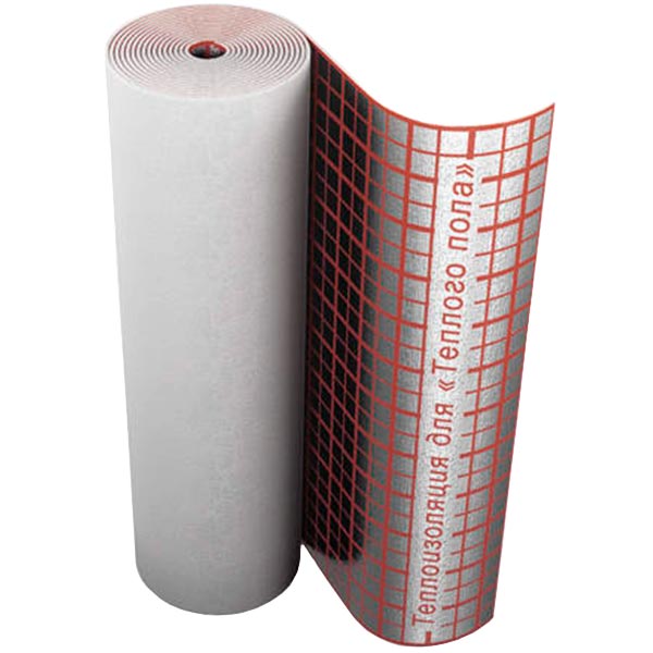 Полотно Термоізол 8 мм с разметкой под теплый пол