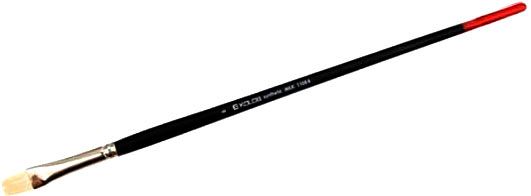 Кисть плоская синтетика удлиненная Milk 1108F № 8 Kolos 