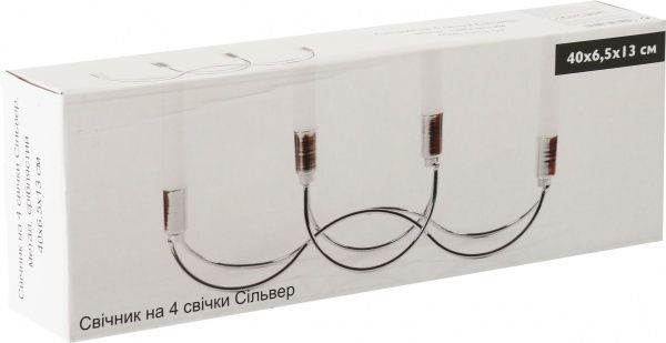 Подсвечник Сильвер 35x6.5х13 см
