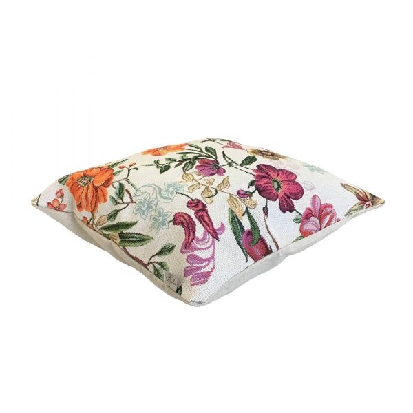 Подушка декоративна гобелен Квіткове поле 45x45 см Прованс 