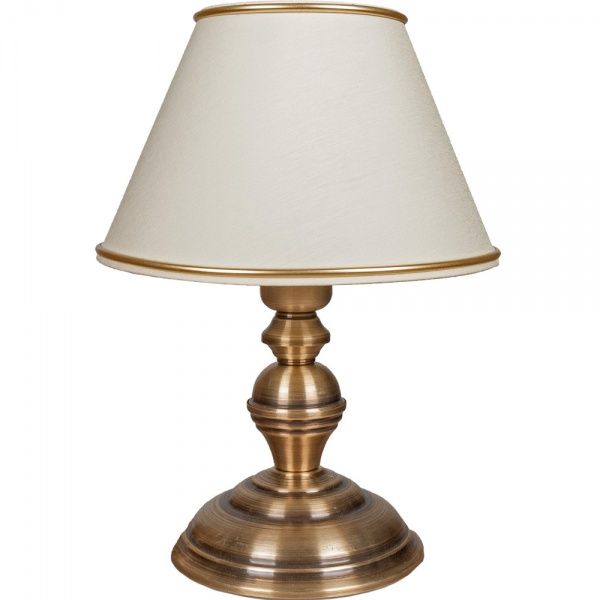 Настільна лампа Фабрика Світла Промінь 1x60 Вт E27 латунь ННБ 210-1х60-114 