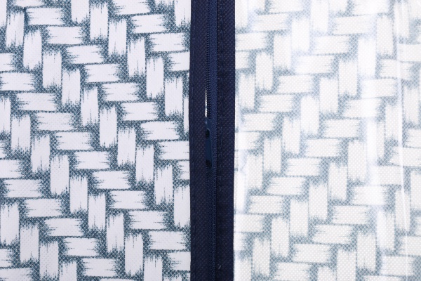 Чехол для одежды Плетение Vivendi 135x60 см белый с синим