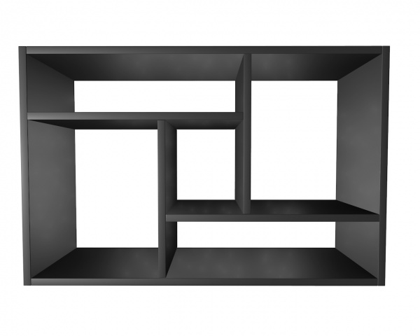 Полиця декоративна DC ДС-4 732x500x220 мм чорний 