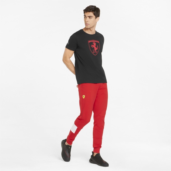 Футболка Puma Ferrari Race tonal Big Shield Tee 53375201 р.L черный