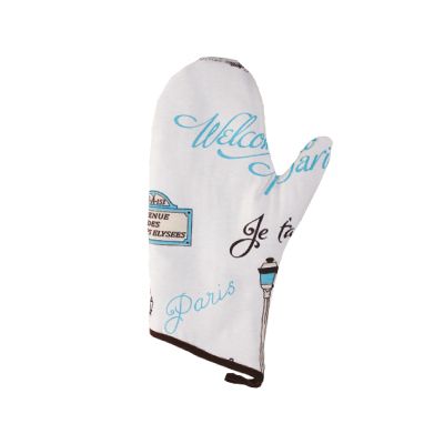 Рукавичка-прихватка Париж блакитна