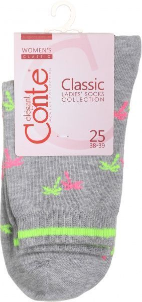 Шкарпетки Conte CLASSIC 15С-15СП 089 р. 25 сірий 