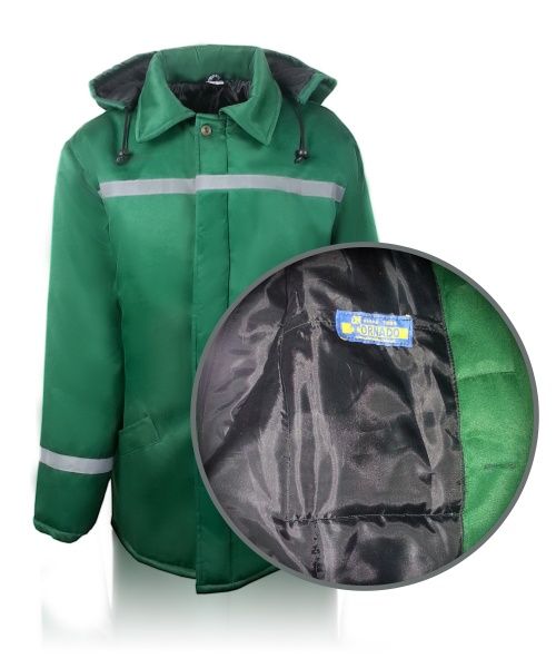 Куртка рабочая Торнадо “Универсал” утепленная р. 52-54 рост 5-6 зеленый
