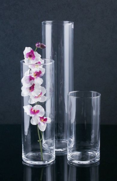 Ваза стеклянная прозрачная цилиндр 10х30 см Wrzesniak Glassworks