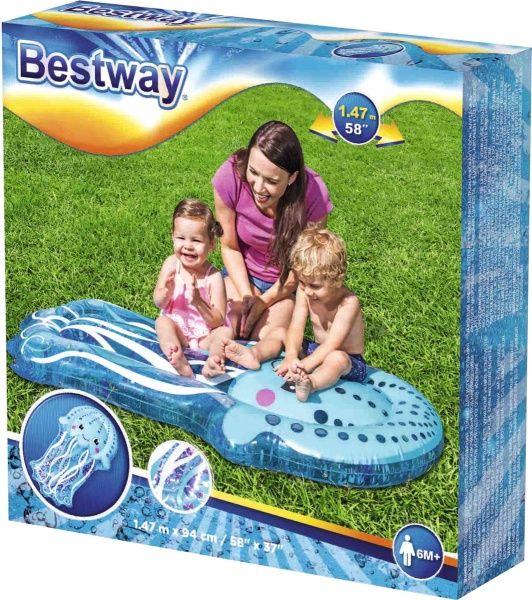 Матрас надувной Bestway Медуза 147x94 см синий 52291