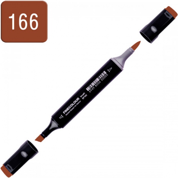 Маркер спиртовий FINECOLOUR EF102-166 помаранчево-коричневий 