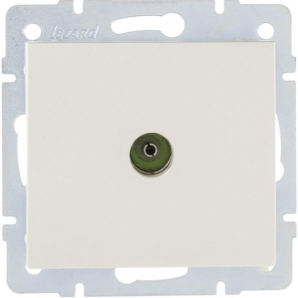 Розетка TV прохідна Lezard Rain перлинно-білий 703-3088-129