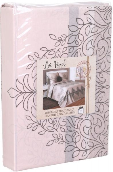 Комплект постельного белья Диадема 2,0 розовый с рисунком La Nuit 