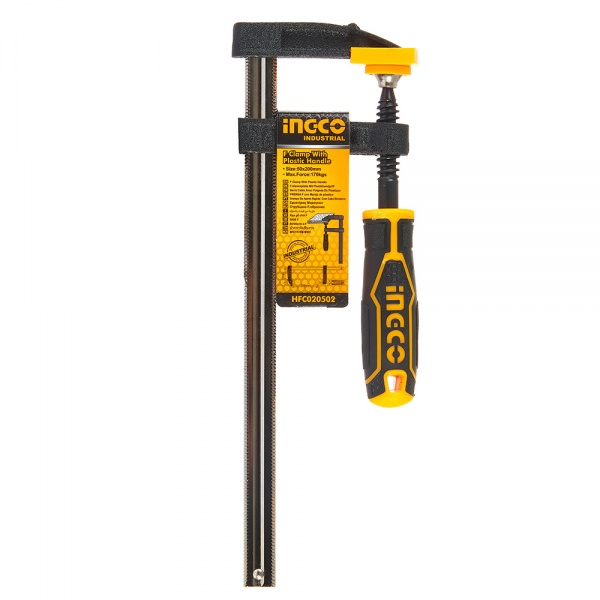 Струбцина INGCO F 50х200 мм INDUSTRIAL HFC020502
