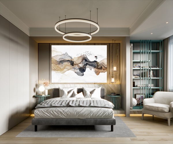 Картина на холсте Коричневая волна 120x80 см ТЕРРАВОЛ 