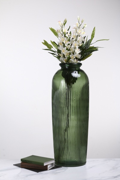 Ваза стеклянная San Miguel Daroca 70 см зеленая 