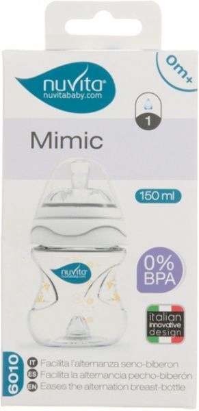 Бутылочка Nuvita Mimic 150 мл NV6010White