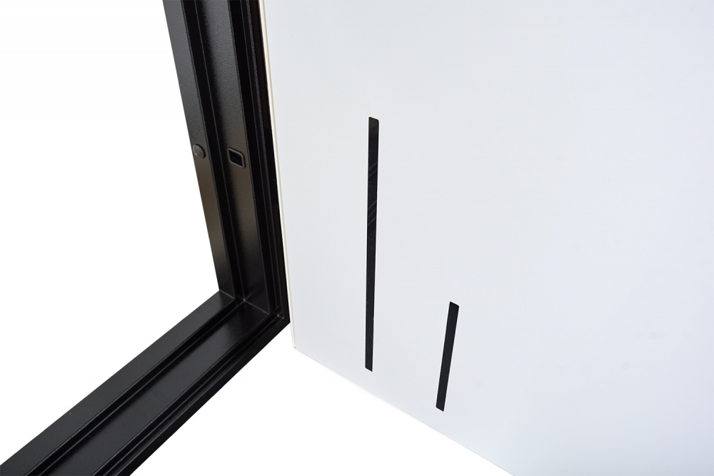 Дверь входная Abwehr MG3 (557+558) 086 Л (ДТБ + СМБ) NEW белый супермат 2050х860 мм левая