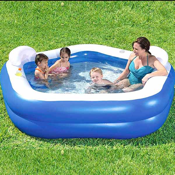 Бассейн надувной Bestway Геометрия 575 л 213х207х69 см 54153