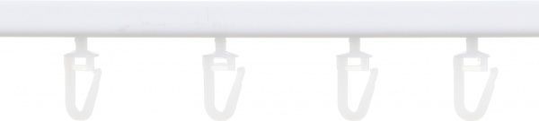 Карниз Талсистем 801057 одинарный укомплектованный 150 см белый 