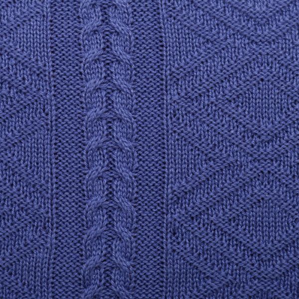 Наволочка декоративна ажурна Лавандова 45x45 см темно-синій Прованс 