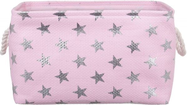 Кошик з ручками Stars 38х26х22 см рожевий