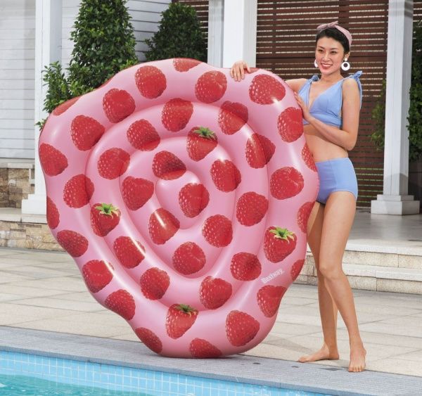 Матрас надувной Bestway с запахом малины 165х151 см разноцветный