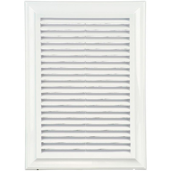 Решітка Blauberg Decor 180x250R пластик білий 