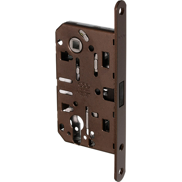 Дверний замок міжкімнатний AGB Mediana Polaris антична бронза 85 мм