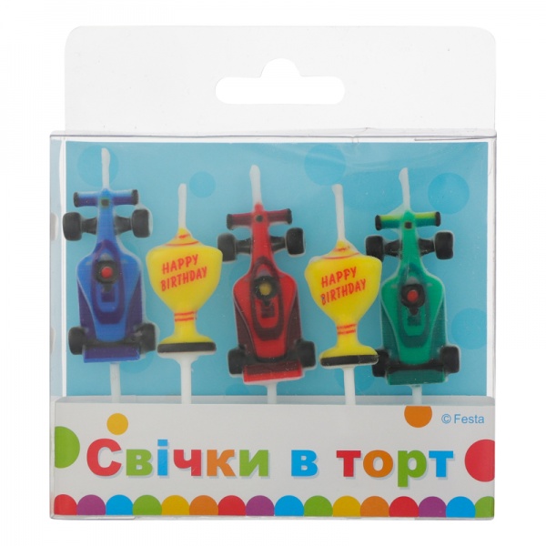 Свічки для торта Фігурки Іграшки Ві та Ві 5 шт. 