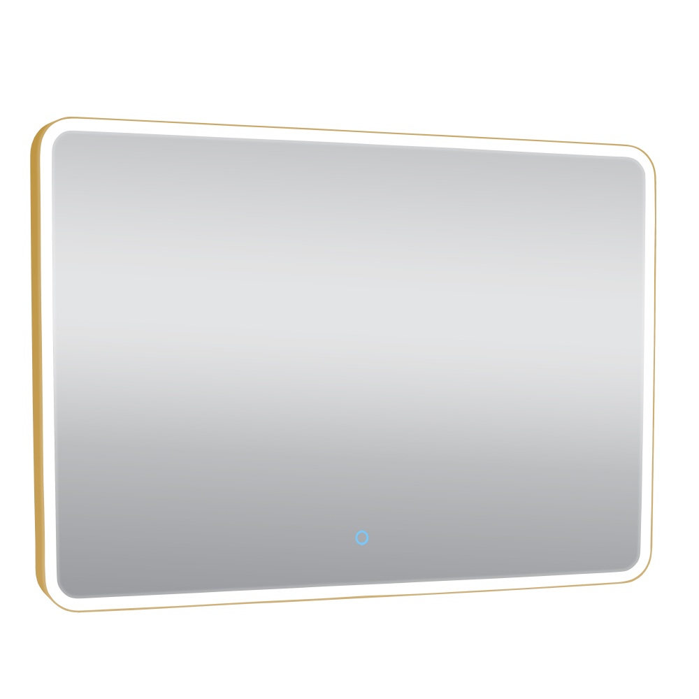 Зеркало со встроенной подсветкой Aqua Rodos Donato gold 100х70 sensor