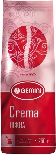 Кофе молотый Gemini Crema 250 г 4820156430096 