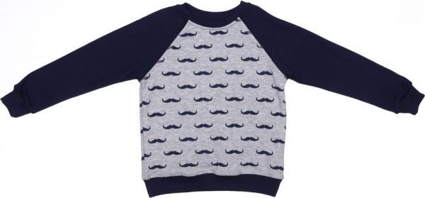 Джемпер Фламинго Усы р.140 серый/синий 