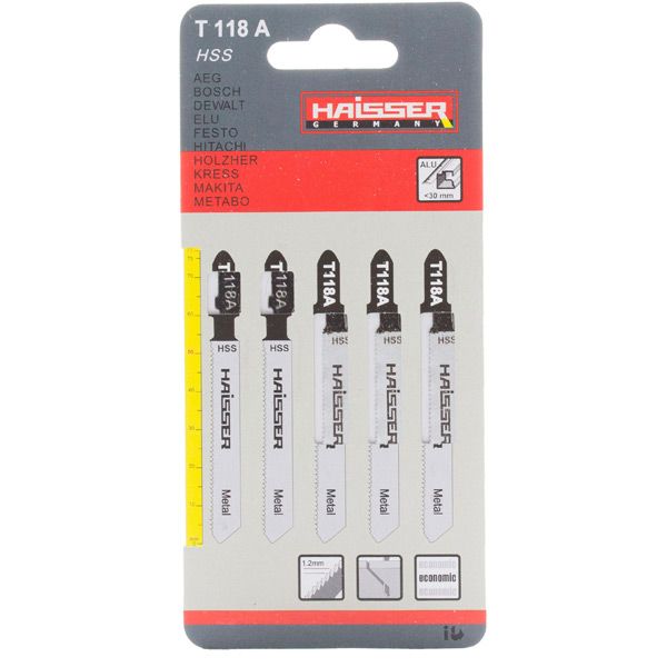 Пилка для електролобзика Haisser T118A 5 шт.