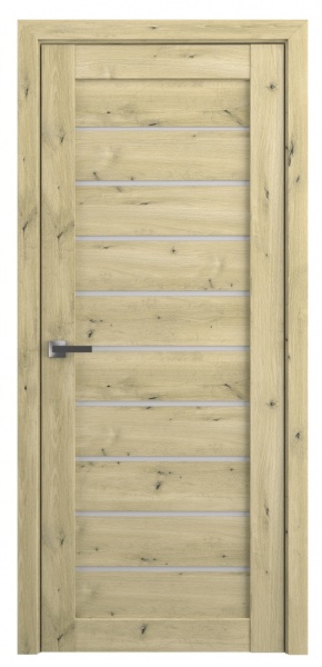 Дверне полотно Dverona 502 ПГ 800 мм дуб класичний 