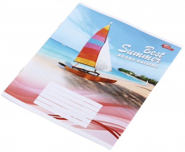 Тетрадь школьная уф-лак 18 листов в линейку в ассортименте Мечты сбываются