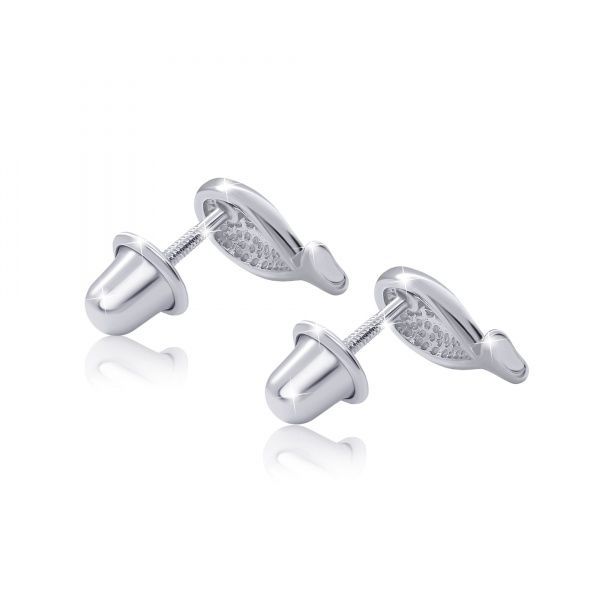 Серьги-пусеты UMa&UMi Кит голубой