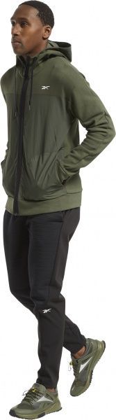 Джемпер Reebok TS Knit-Woven FZ Ho FU2925 р. XL зелений