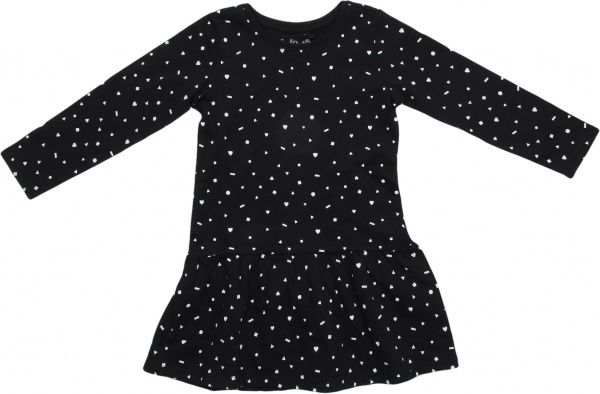 Платье 5.10.15. 3K3907 р.92 черный с принтом 