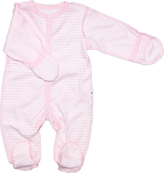 Комбінезон Bambinelli Зигзаг р.62 білий із рожевим 